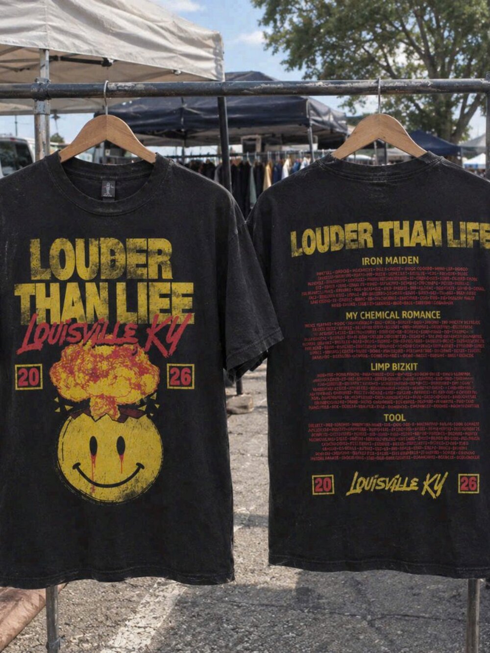 Louder Than Life Louisville KY 2026 Festival Band Graphic T-Shirt Black